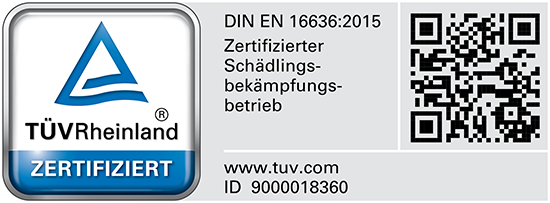 Tüv Zertifikat - DIN EN 16636:2015 - Vermin Bielefeld